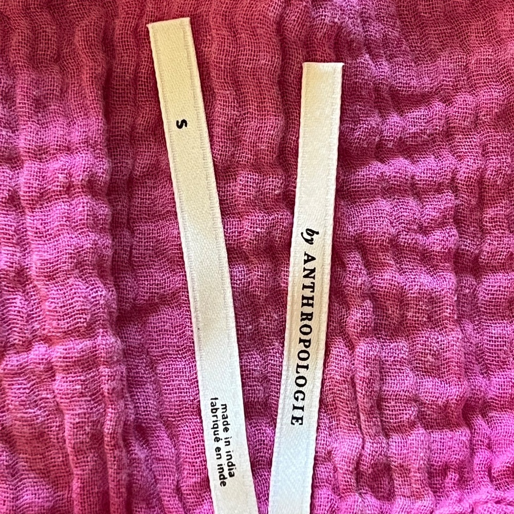 Anthropologie Pink Spaghetti Strap Sundress Resort Wear - Picture 4 of 10